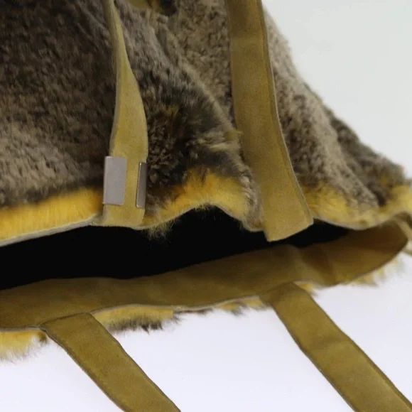 CHANEL Hand Bag Canvas Brown CC Auth bs14058 - Picture 5 of 5